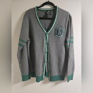 HP Slytherin Gray Cardigan